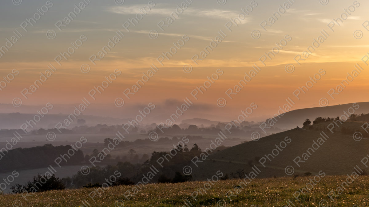 Dawn Breaking over the Cranborne Chase