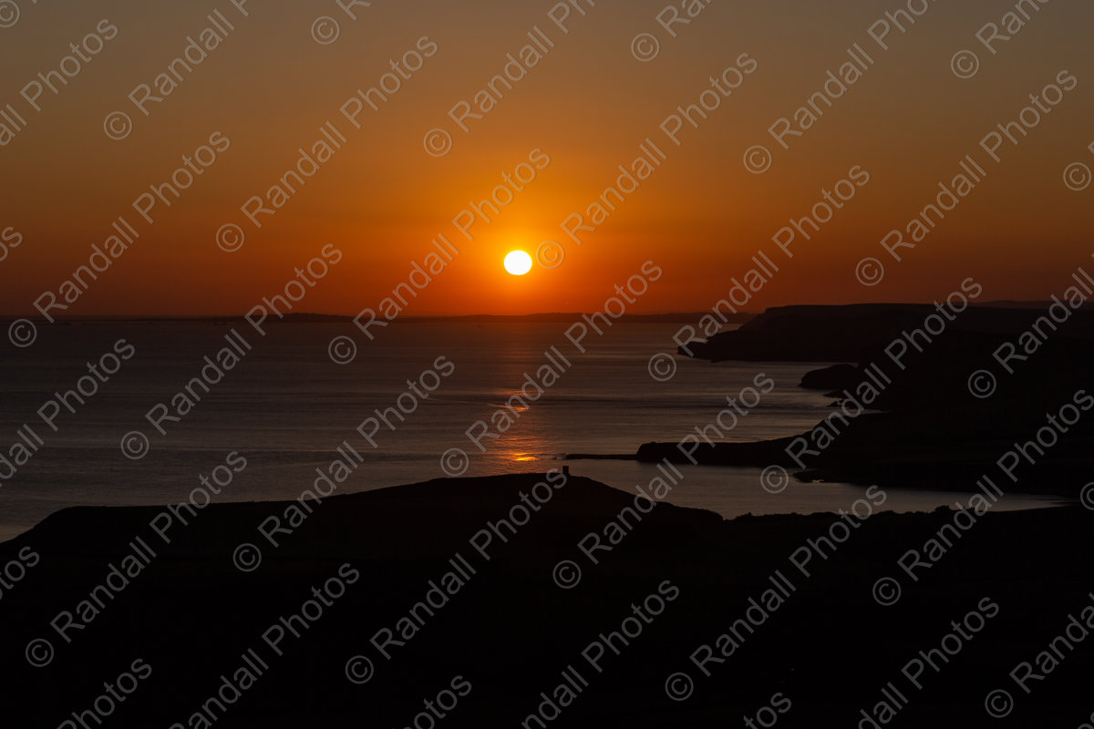 Sunset along the Jurassic Coast