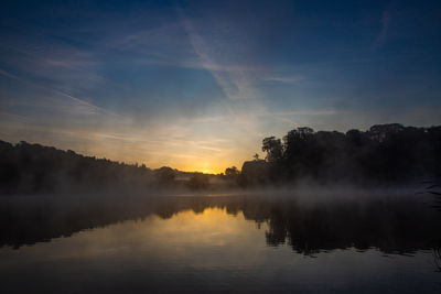 From across the lake
