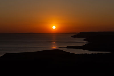 Sunset along the Jurassic Coast